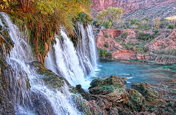Majestätischen Wasserfall Navajo Falls – Foto