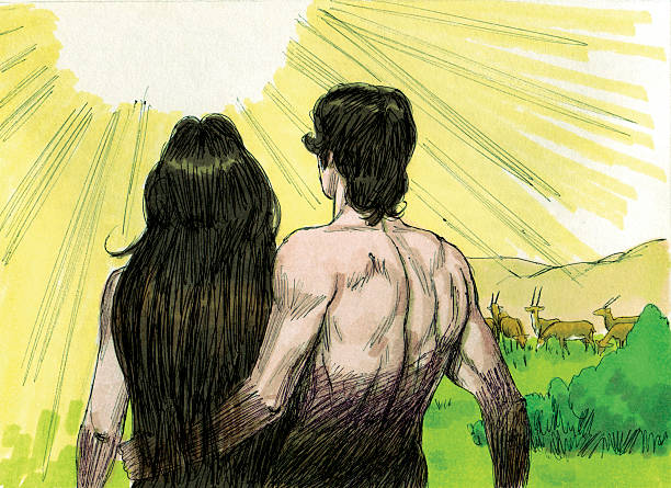 istock Creation God speaks to Adam and Eve 179216014