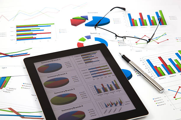istock business workplace with stock market data 179216303