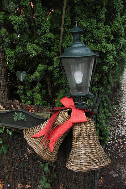 istock Ratan Christmas decorations on a fence 179216305