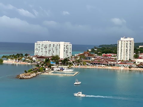 Arriving cruise port Ocho Rios Jamaica
