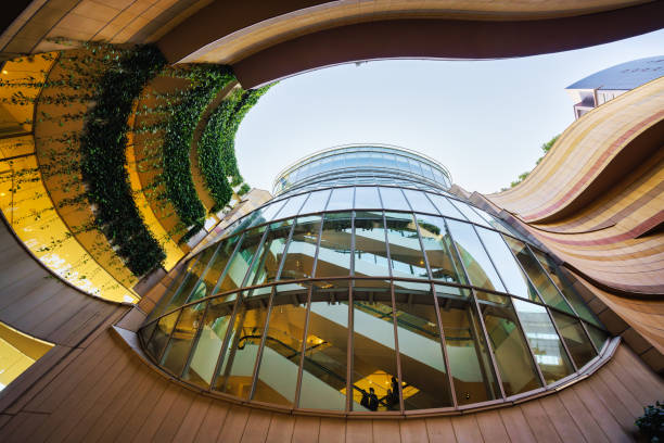 Blue sky and shopping mall image