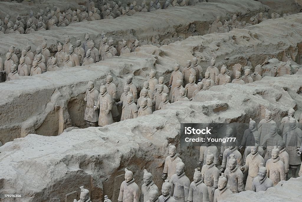 이 Terra Cotta Warriors of Qinshihuang - 로열티 프리 군대 스톡 사진