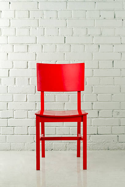 istock Red wooden chair 179216682