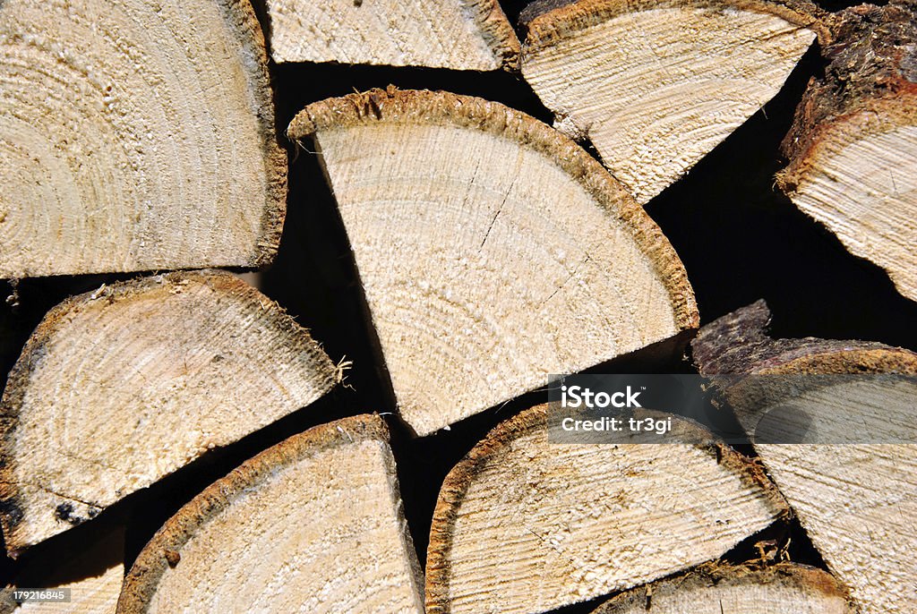 Pila di legna da ardere legno multistrato - Foto stock royalty-free di Albero