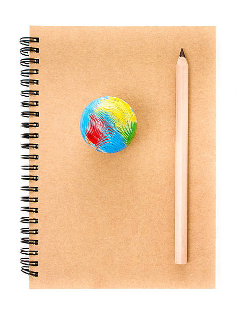 istock Notebook and pencil over white  background. 179217369