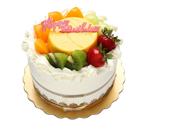gâteau d'anniversaire - cake dessert birthday cake mousse photos et images de collection