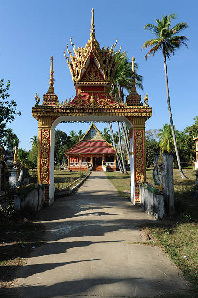 istock Temple at Don Khon island 179217671
