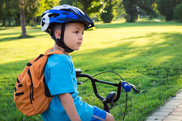 istock Little boy riding a bike 179218024
