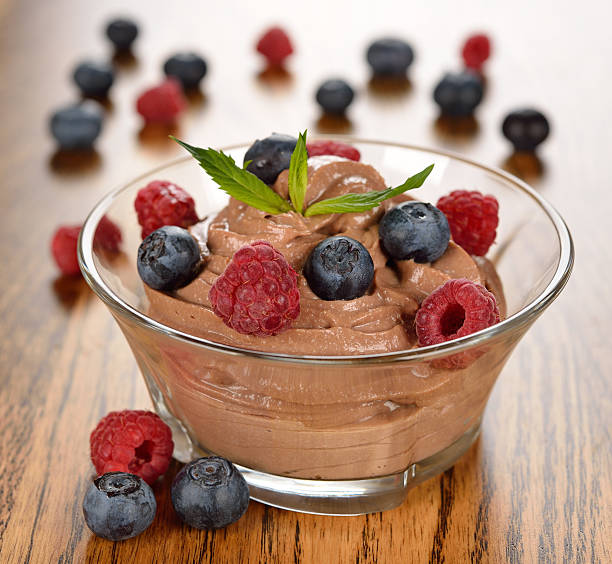 istock Chocolate dessert with raspberries and blueberries 179218294