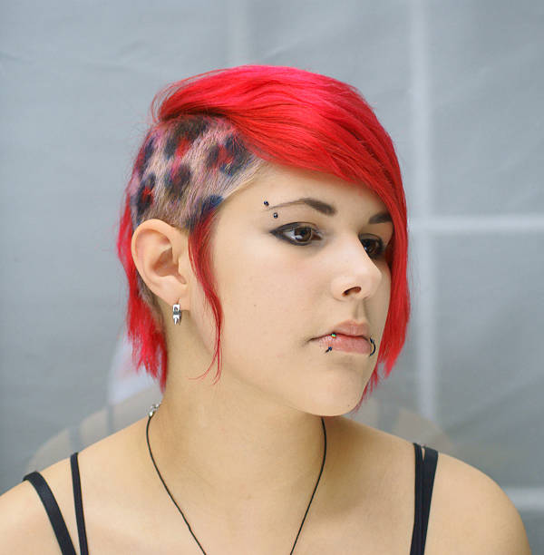 istock Red Punk girl 179218651