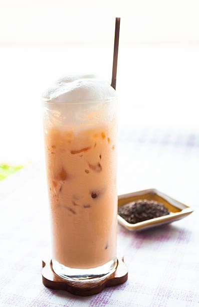 istock Glass of cold thai milk tea 179218690