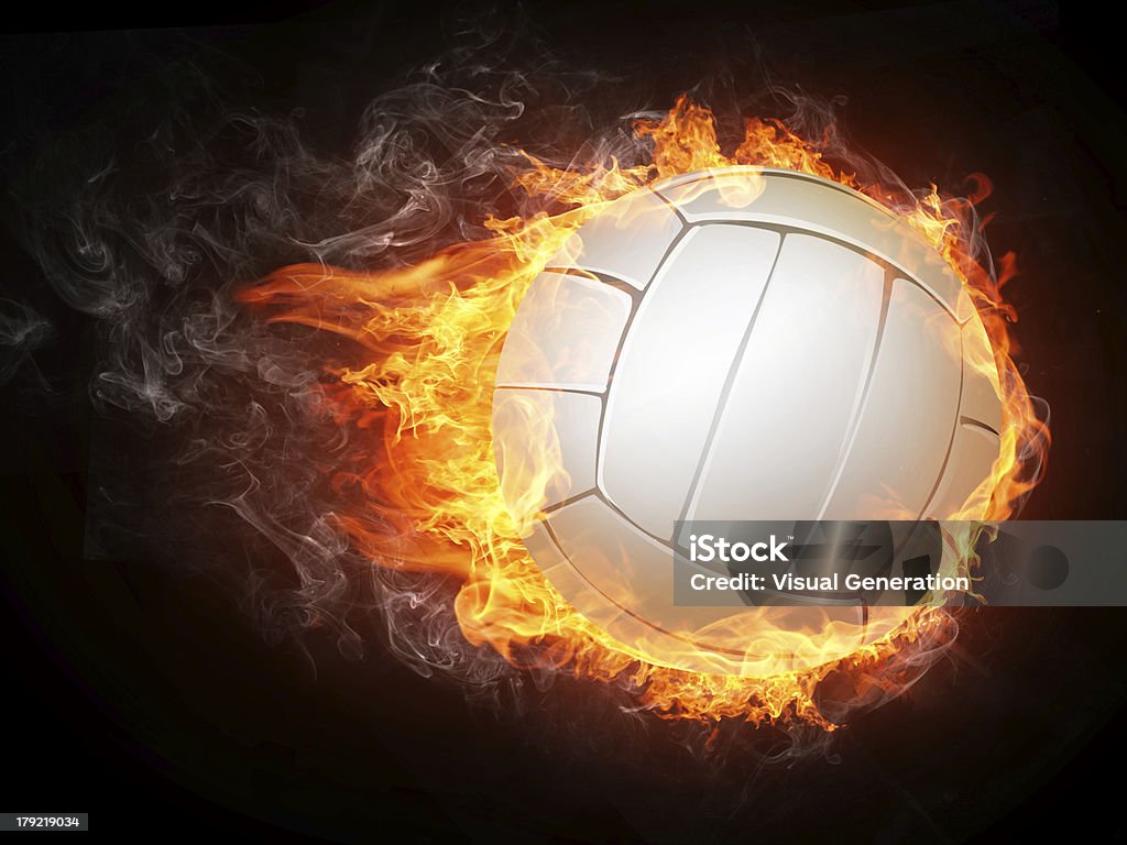 Volleyball Ball Volleyball Ball on White Background. Vector. Volleyball - Sport Stock Photo