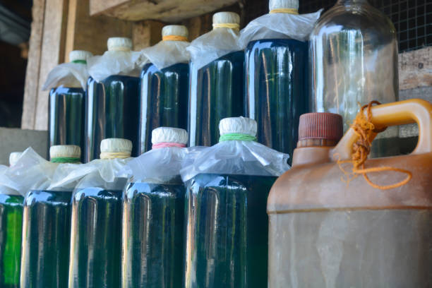 istock Gasoline sold in retail uses liter bottles. 1792196845
