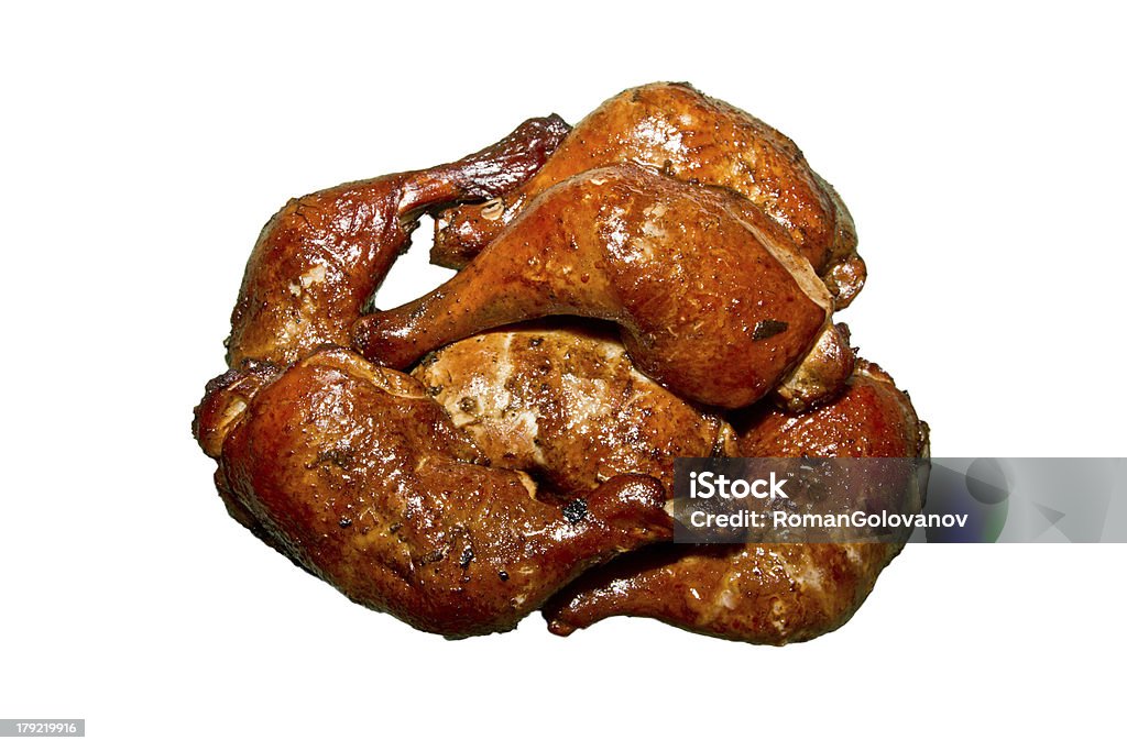 As coxas de frango defumado - Foto de stock de Almoço royalty-free