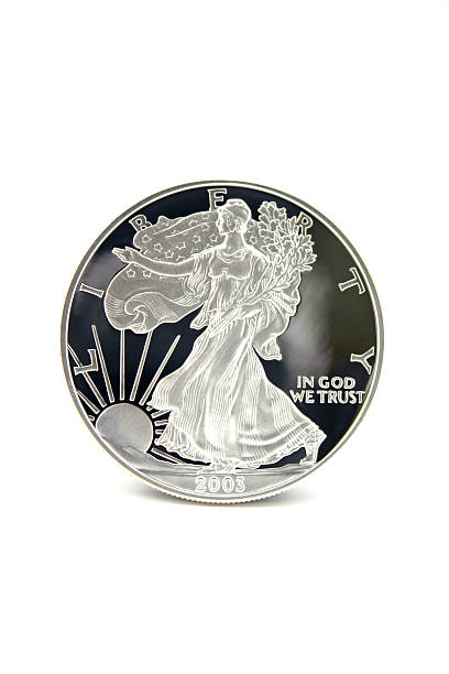 One Silver Dollar stock photo
