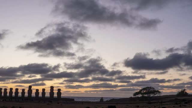 Time-lapse：Sunrise on Easter Island
