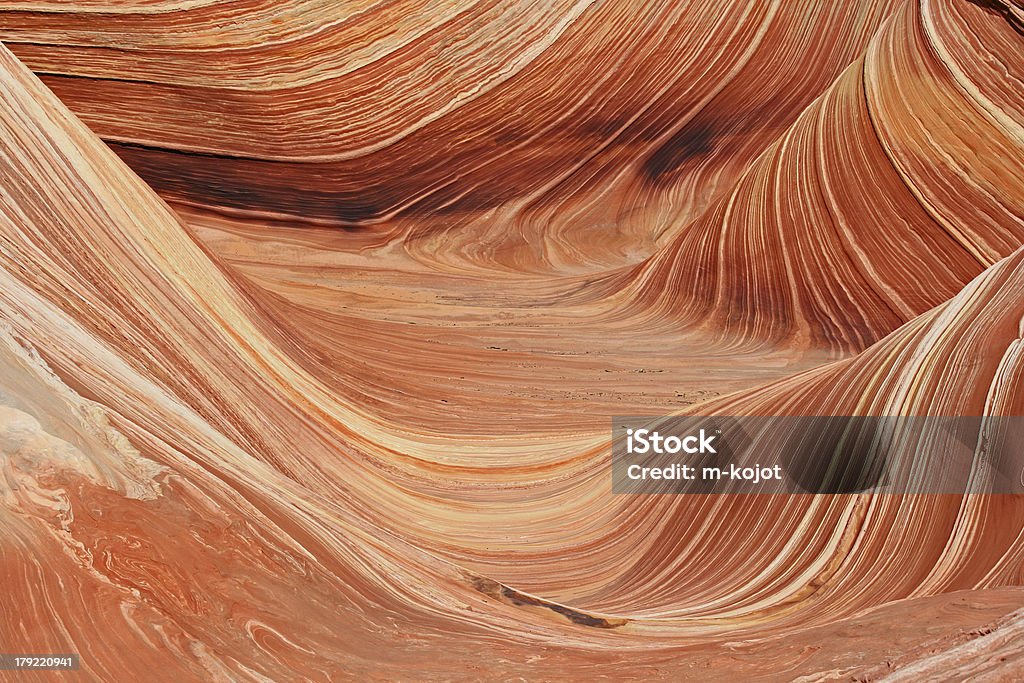 The Wave close up Sandstone formation in Coyote Buttes North, Arizona Arizona Stock Photo