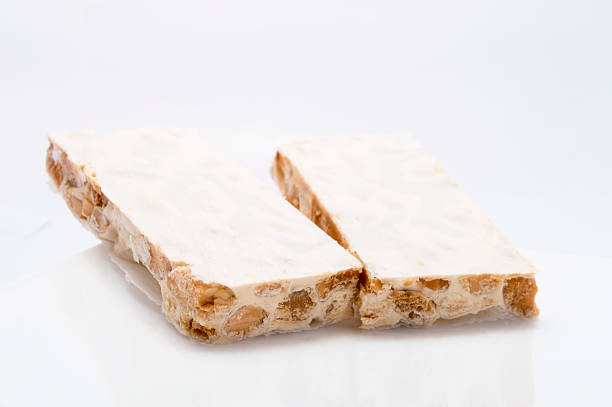 istock two pieces of almond nougat 179221004