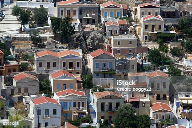 Symi Grecia - Fotografie stock e altre immagini di Ambientazione esterna - Ambientazione esterna, Architettura, Casa