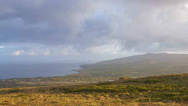 Time-lapse ：Rapa Nui. The view of Hanga Roa, Easter Island, Chile