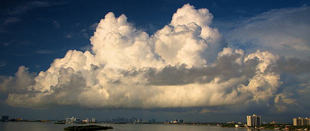Cumulus Clouds stock photo