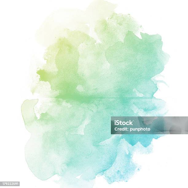 Colorful Water Color Painting Background Stock Photo - Download Image Now - Watercolor Paints, Watercolor Painting, Green Color