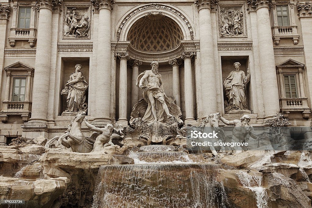 Fonte de Trevi Roma - Royalty-free Capitais internacionais Foto de stock