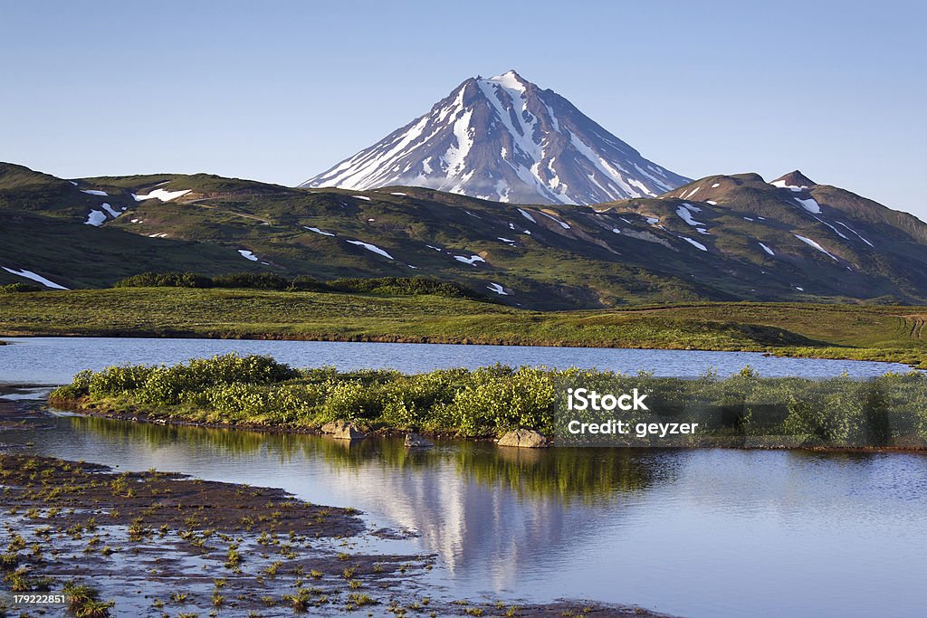 Paysage de la péninsule du Kamtchatka: Volcan Viliuchinsky - Photo de Péninsule du Kamtchatka libre de droits