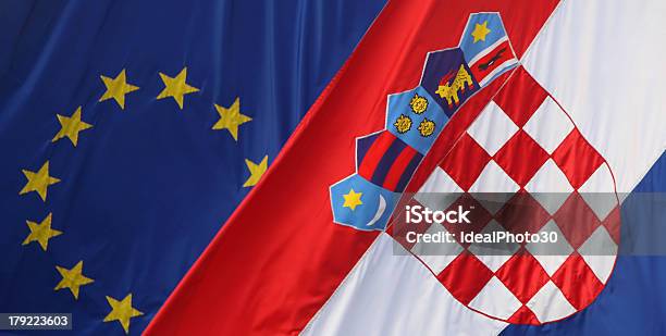 クローズアップ Eu クロアチア旗 - ECシンボルのストックフォトや画像を多数ご用意 - ECシンボル, イラストレーション, カラー画像