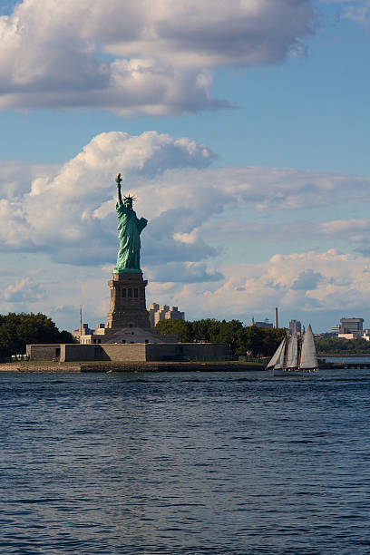 istock Statue of Liberty and Sailboat 179224032