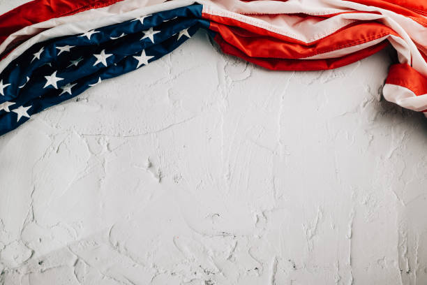 istock A vintage American flag on Veteran's Day 1792243545