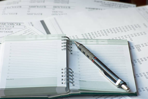 istock agenda of activities with accounting papers 179224407
