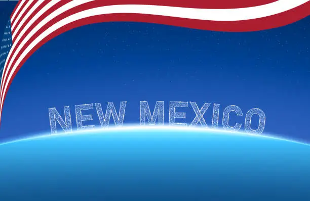 Vector illustration of State of the United States —New Mexico