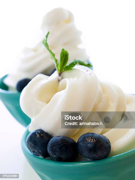 Frozen Yogurt Stock Photo - Download Image Now - Blue, Blueberry, Colors