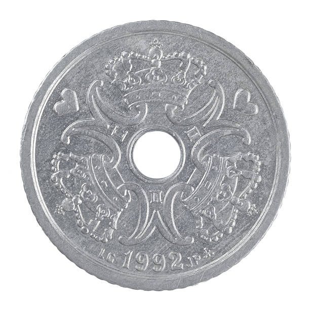 istock Danish 1 Krone coin isolated on a white background 179226550