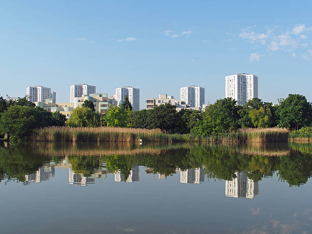 Nanterre seen from Malraux park , june 2013