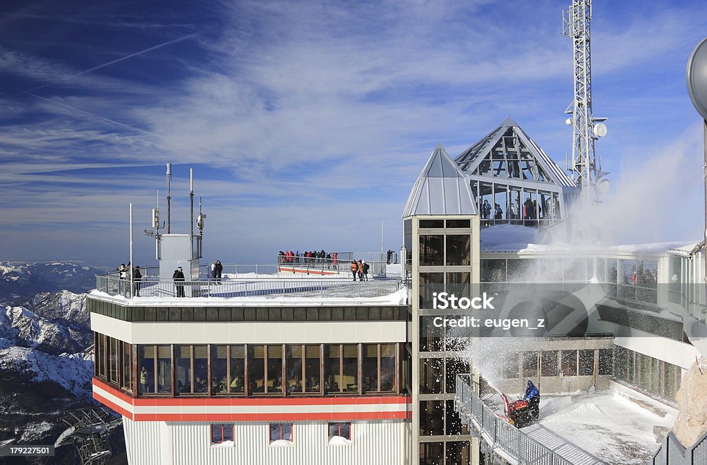 Zugspitze Mounain-alto della Germania. - Foto stock royalty-free di Alpi