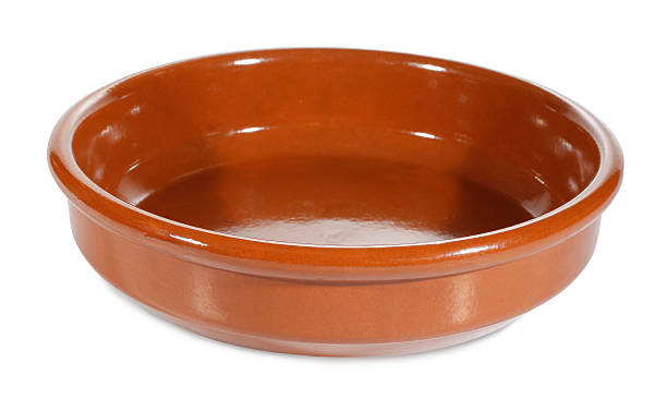 istock Clay pan tray isolated on white 179227563