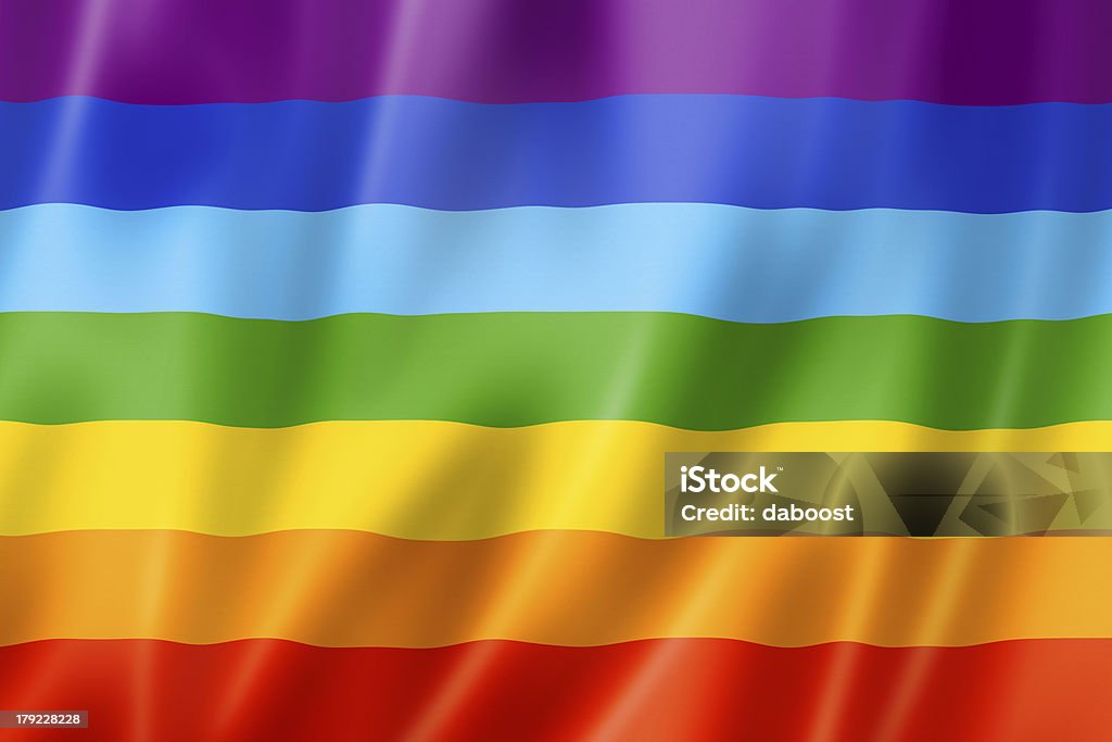 Arco iris de bandera de la paz - Foto de stock de Bandera del arco iris libre de derechos