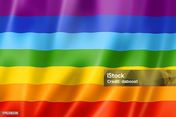 Rainbow Peace Flag Stock Photo - Download Image Now - Rainbow Flag, Backgrounds, Blue