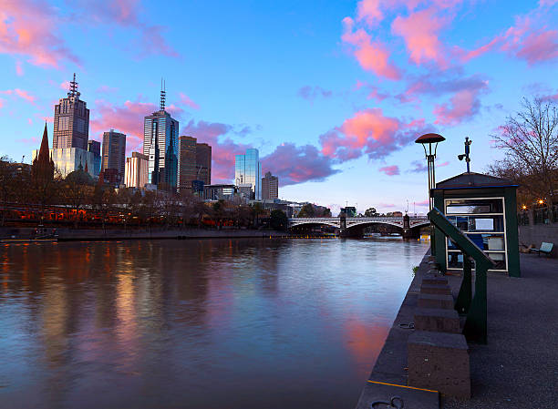 istock The skyline of Melbourne sunset 179228936