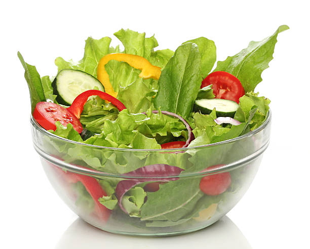 istock Delicious salad on a bowl isolated over white 179229452