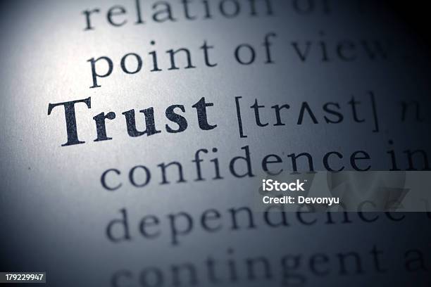 Trust Stock Photo - Download Image Now - Blue, Book, Close-up