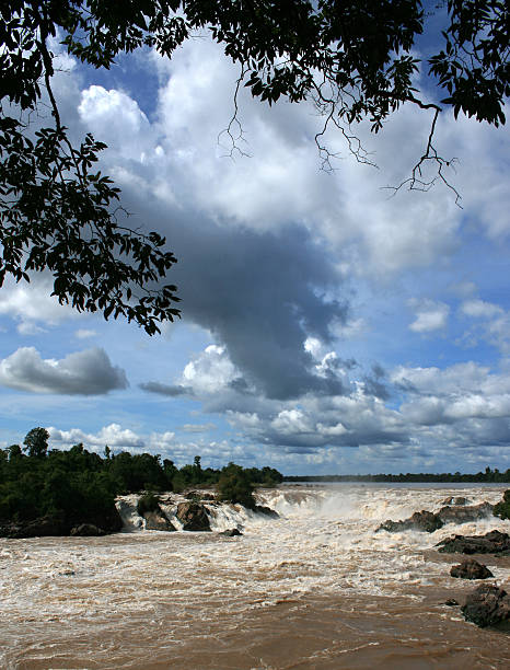 istock kon pha peng waterfalls, champasak, southern laos 179230190