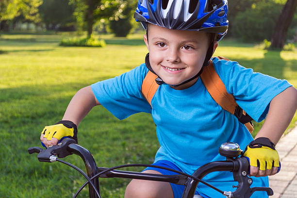 istock Little boy riding a bike 179231544