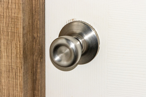 Close up door knob