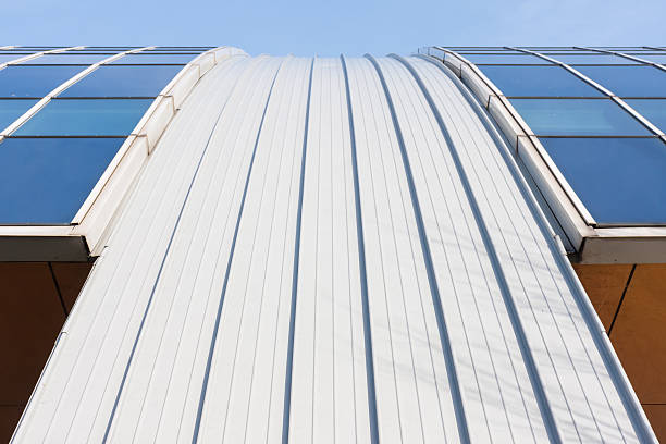 istock Modern office with curved roof and windows 179232070