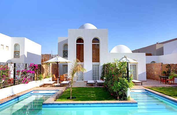 istock Luxury holiday villa with swimming pool. 179232463