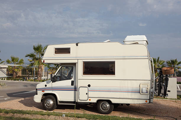 a white recreational vehicle